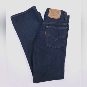 Levi's Vintage 70s Dark Wash Denim Jeans Orange Tab Kids 11 Slim 416-8116